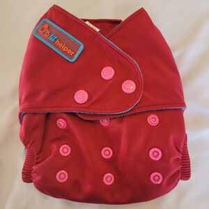 Burgundy Cloth Diaper